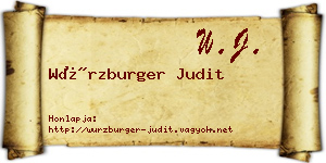 Würzburger Judit névjegykártya